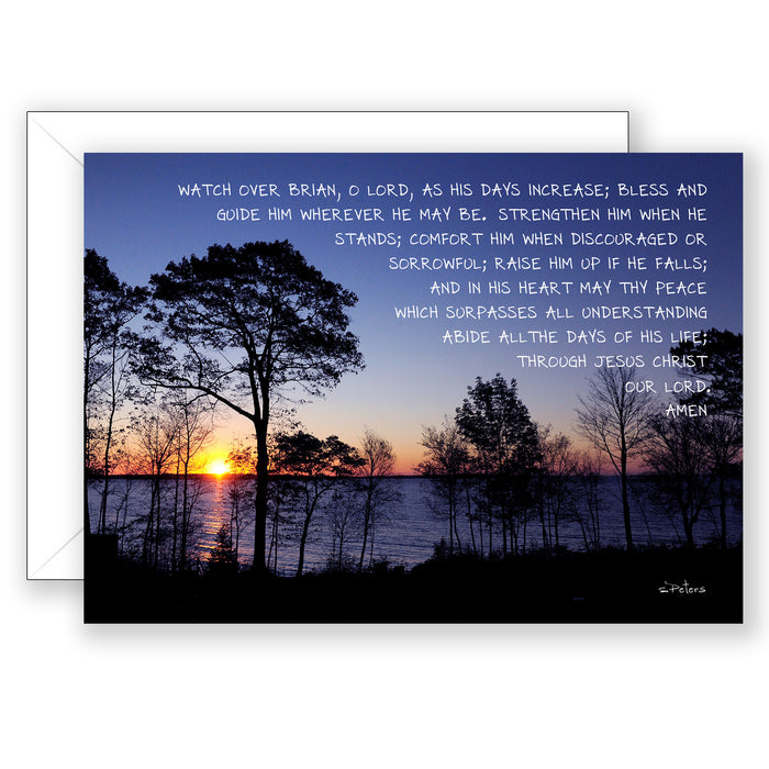 Camden Sunrise  - Personalized Birthday Card