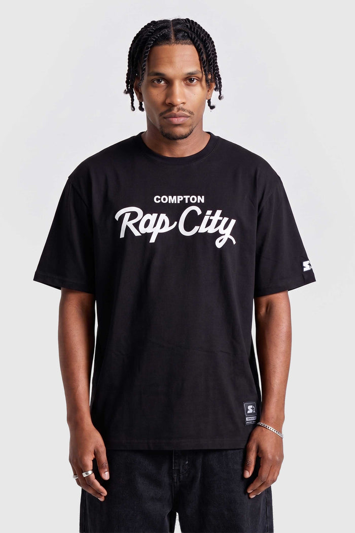 Camiseta Collab Starter x Compton Rap City Preta