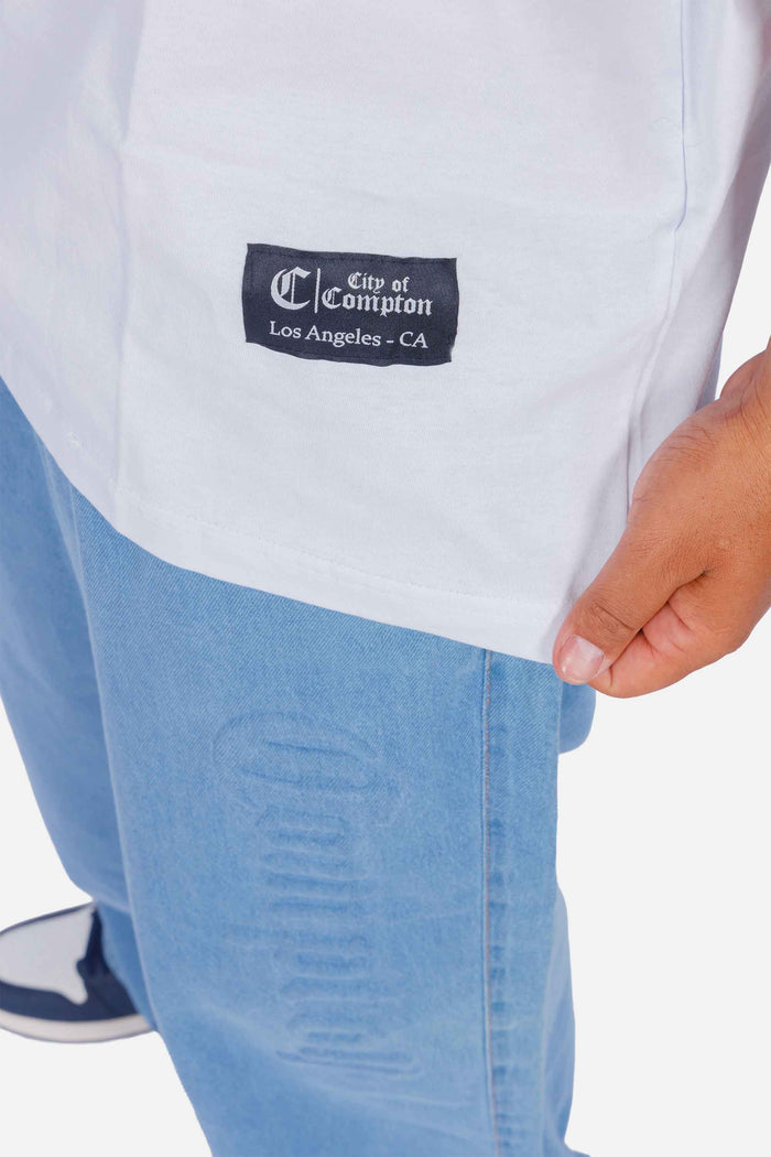 Camiseta Compton Oversized Classic Branca - COMPTON