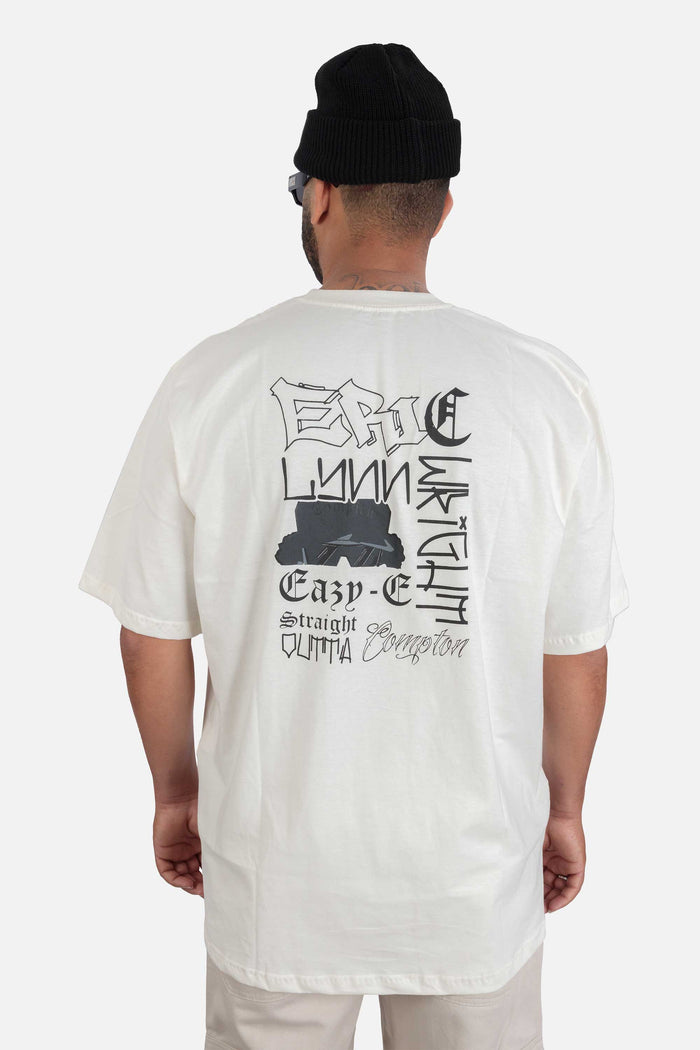 Camiseta Compton Oversized Eric Wright Tribute Off White - COMPTON