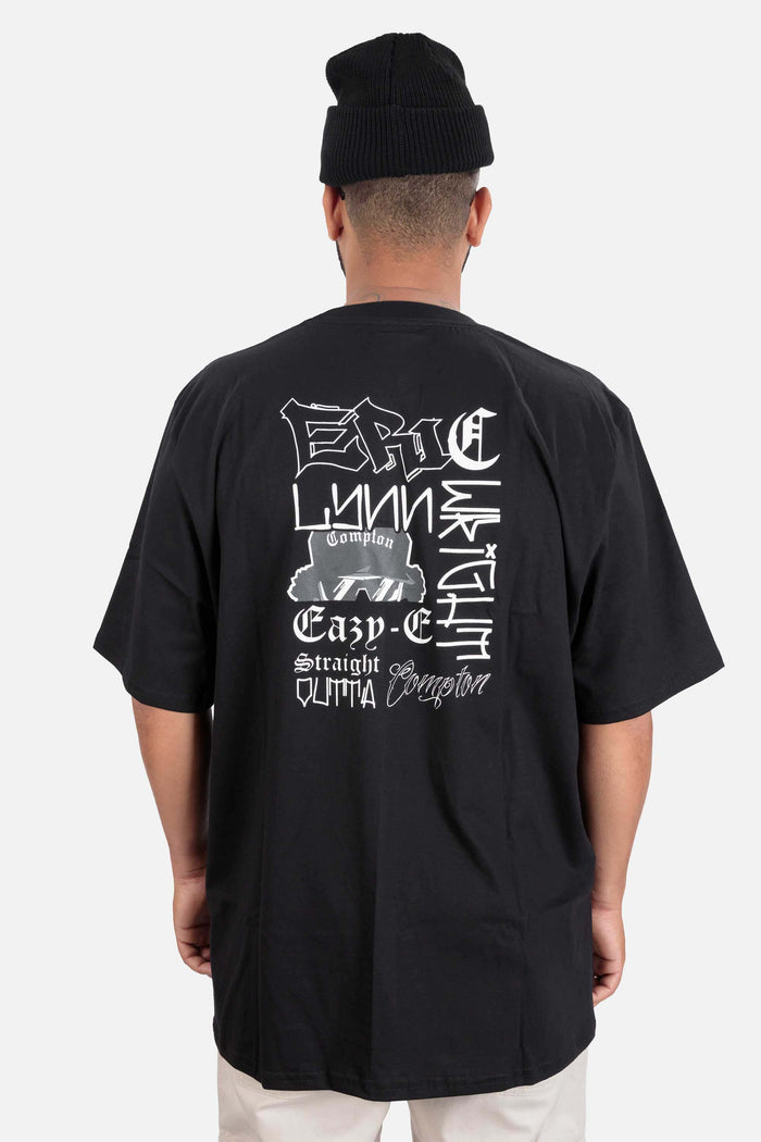 Camiseta Compton Oversized Eric Wright Tribute Preto - COMPTON