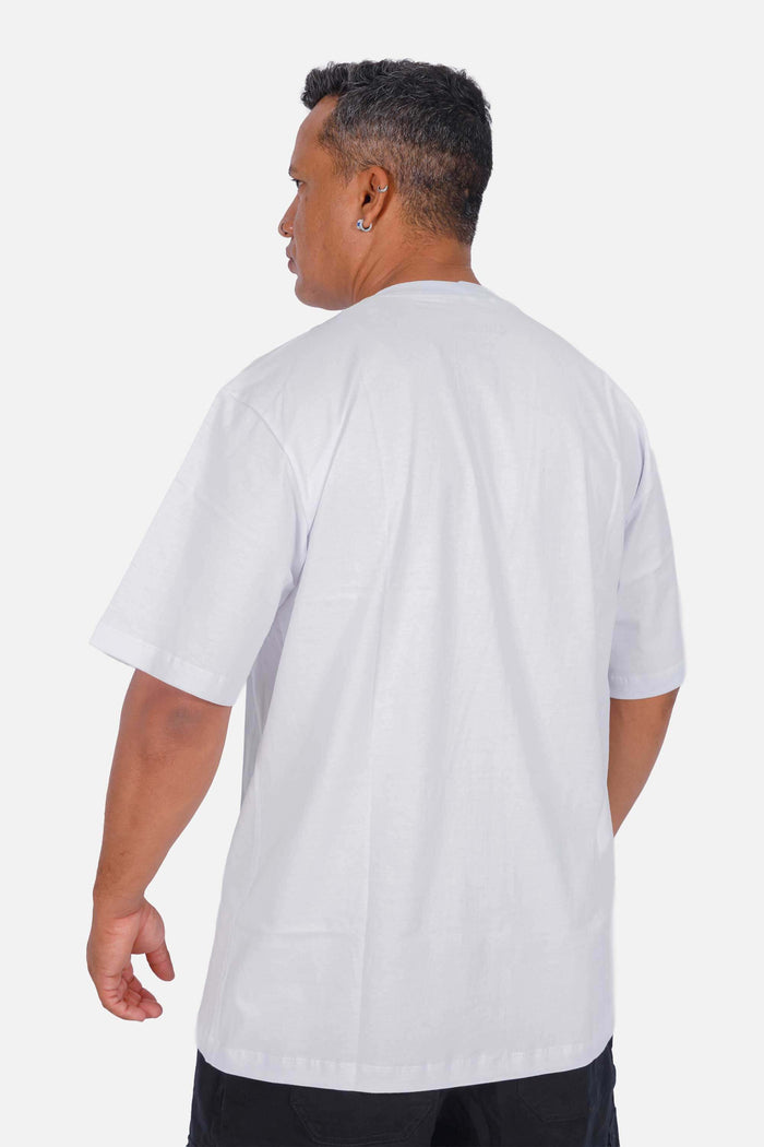 Camiseta Compton Oversized Logo Refletivo Branca - COMPTON