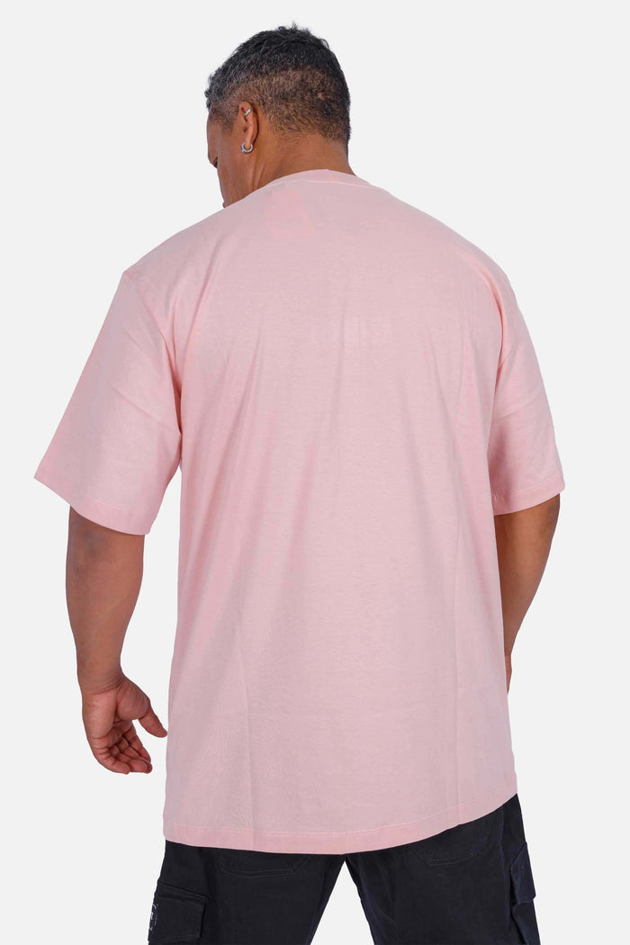 Camiseta Compton Oversized Logo Refletivo Rosa - COMPTON