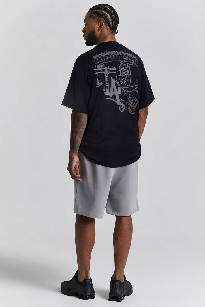 Camiseta Compton Oversized Lowbike Legacy Preto