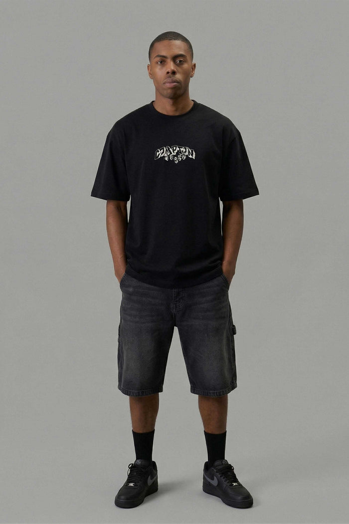 Camiseta Compton Oversized N.W.A. Faces - Preto