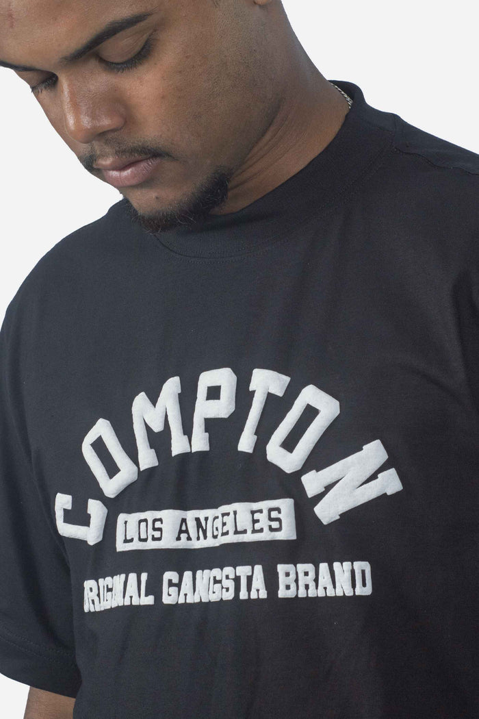 Camiseta Compton Oversized Original Gangsta Brand Preta - COMPTON