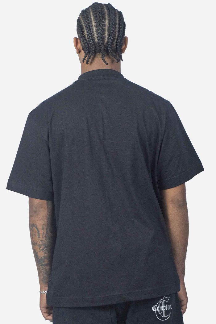 Camiseta Compton Oversized Original Gangsta Brand Preta - COMPTON