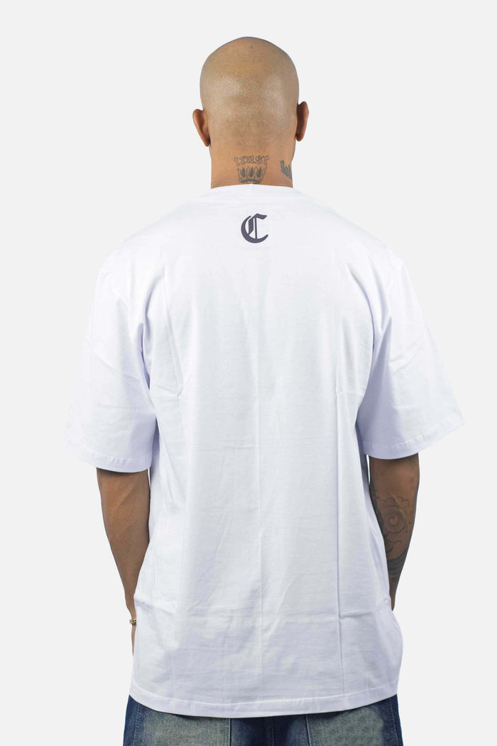 Camiseta Compton Oversized Refletiva Luminous Branca - COMPTON