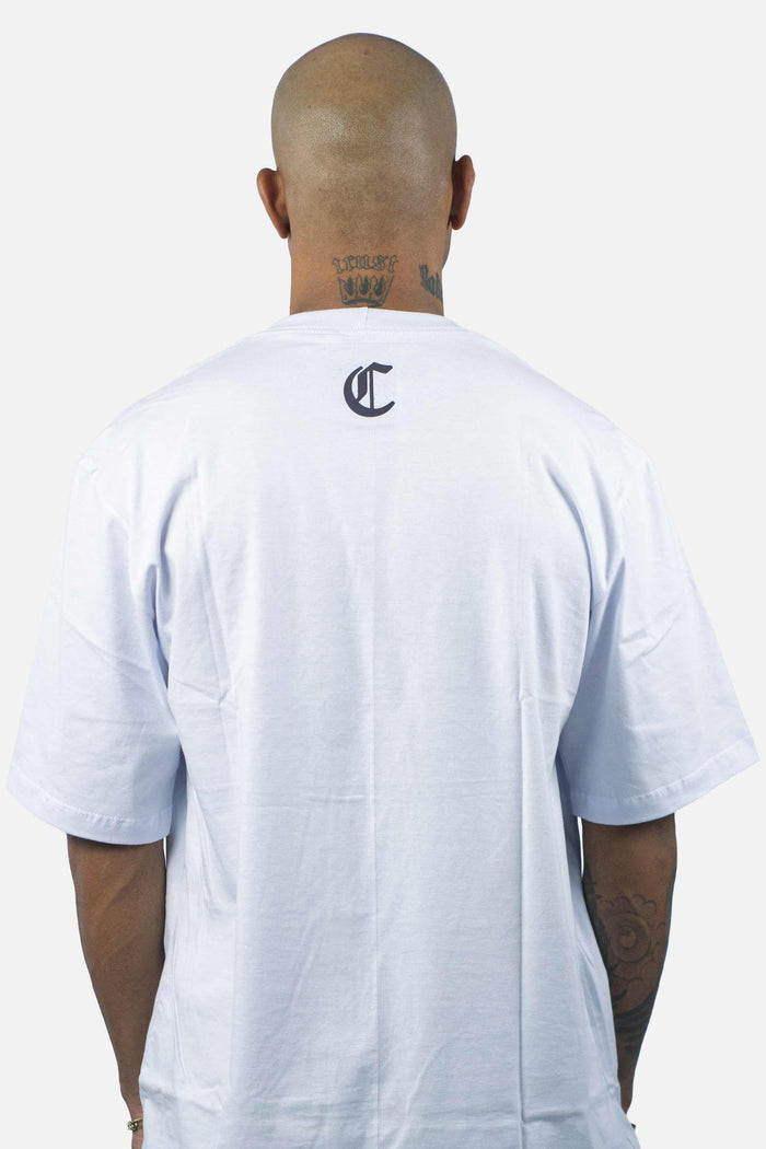 Camiseta Compton Oversized Refletiva Luminous Branca - COMPTON