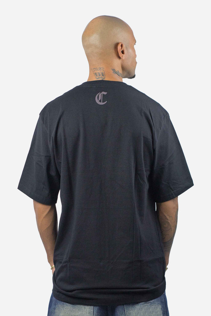 Camiseta Compton Oversized Refletiva Luminous Preta - COMPTON