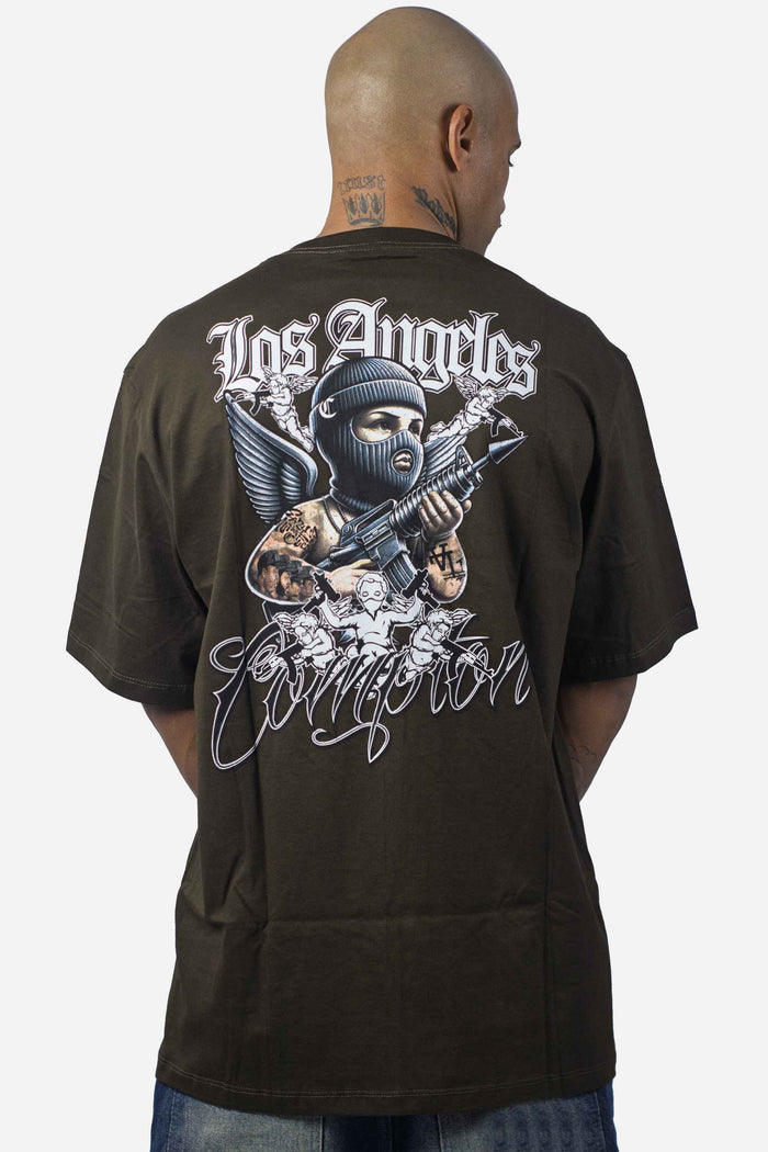 Camiseta Compton Oversized Thug Angel Café - COMPTON