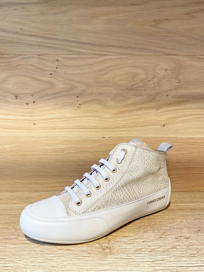 Candice Cooper Metallic High Tops Beige