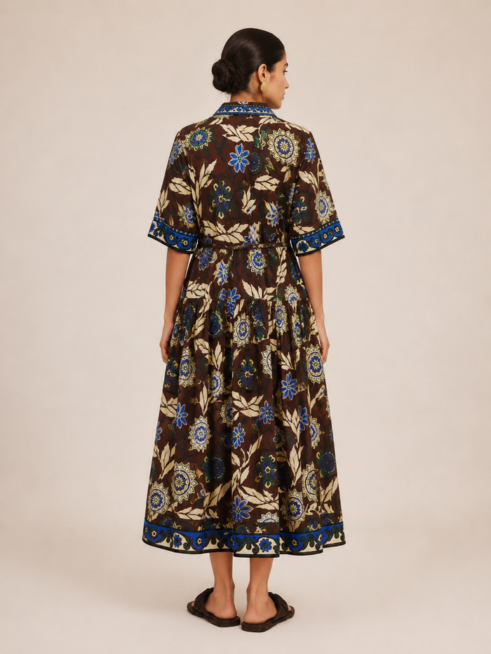 Canry Maxi Dress - Brown