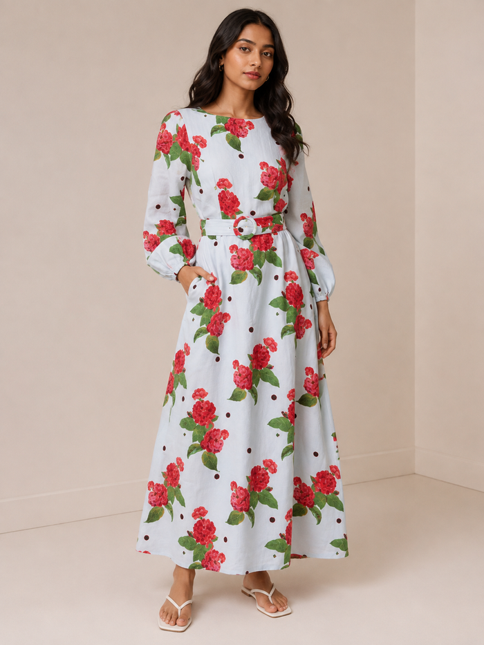 Carmel Maxi Dress - Blue