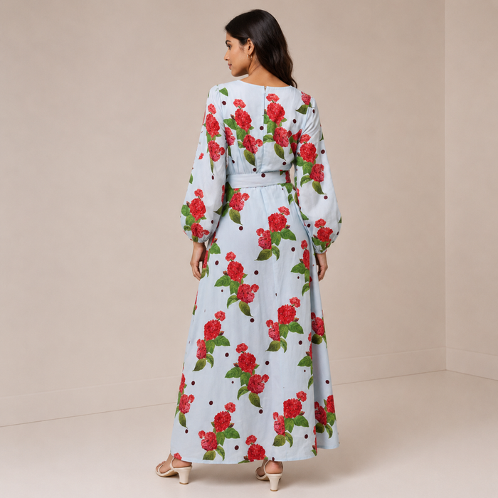 Carmel Maxi Dress - Blue