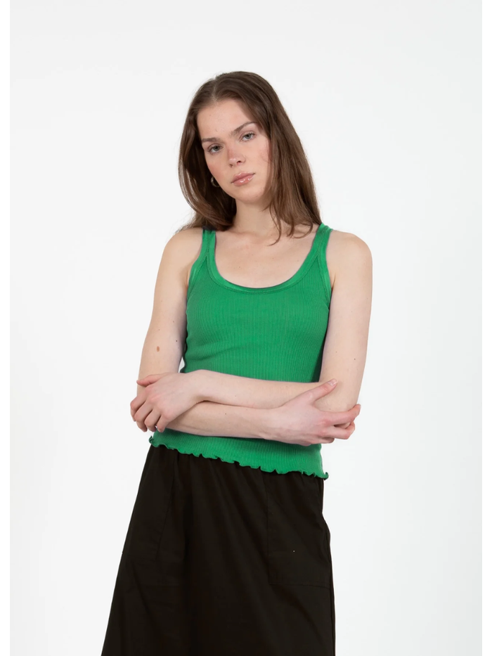 CC Heart Poppy Camisole Emerald Green