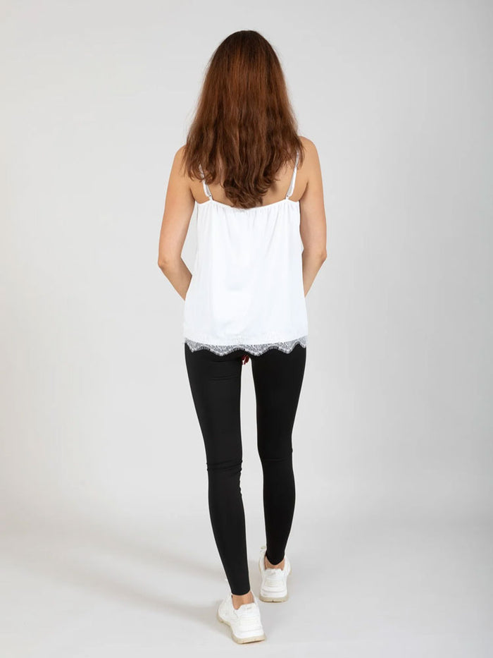 CC Heart Rosie Lace Top Off White