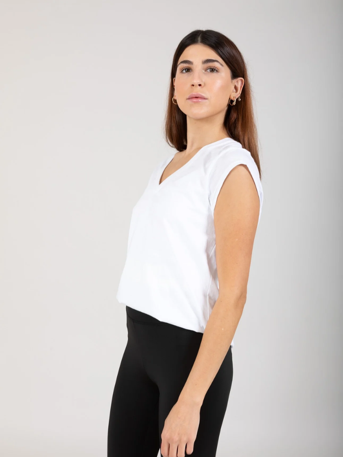 CC Heart V-Neck T-Shirt White