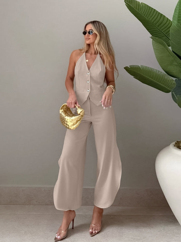 Celene Co ord Set - Khaki