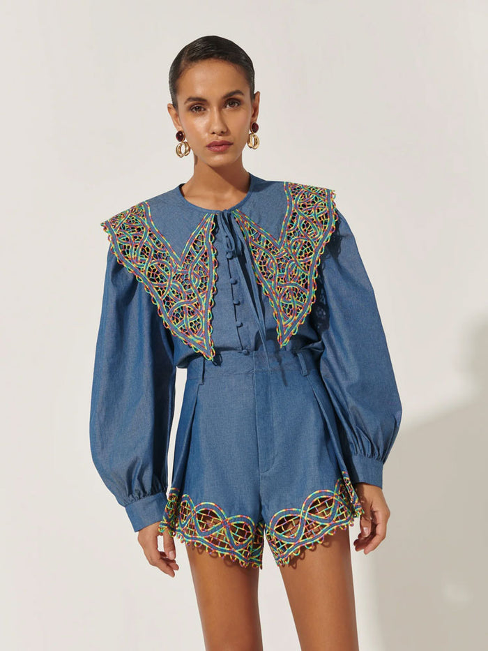 Celia B Begona Top Blue