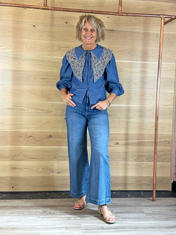 Celia B Begona Top Blue