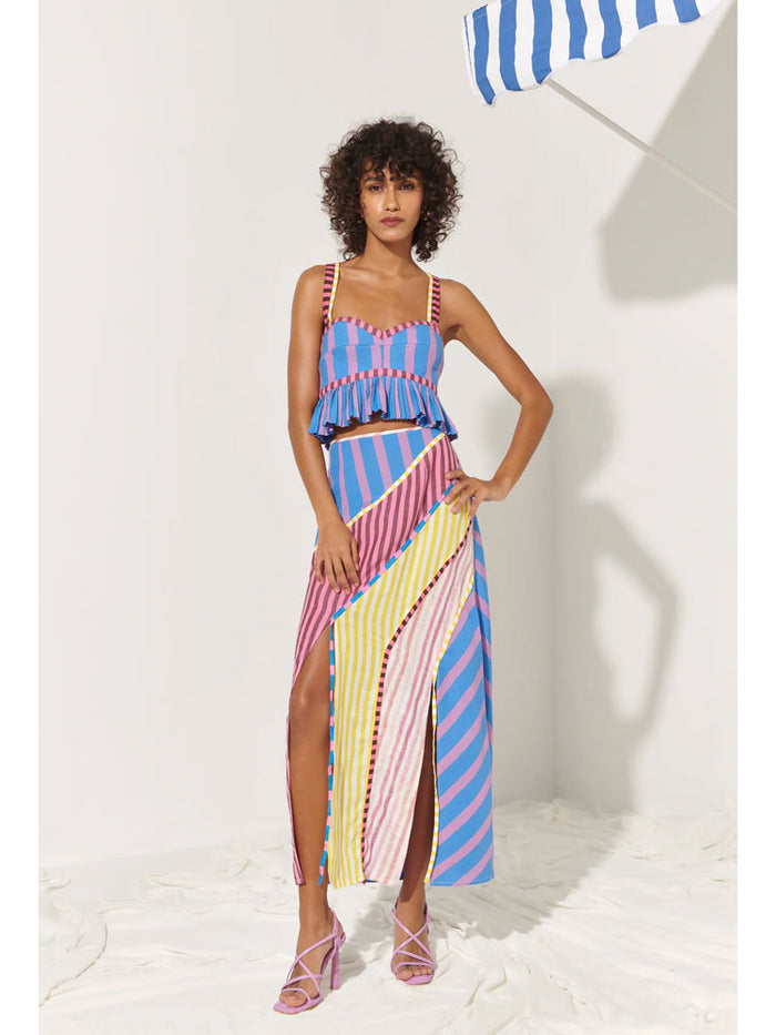 Celia B Souci Skirt Stripe Multi