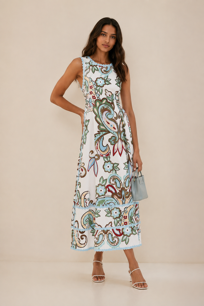 Celia Maxi Dress - Blue