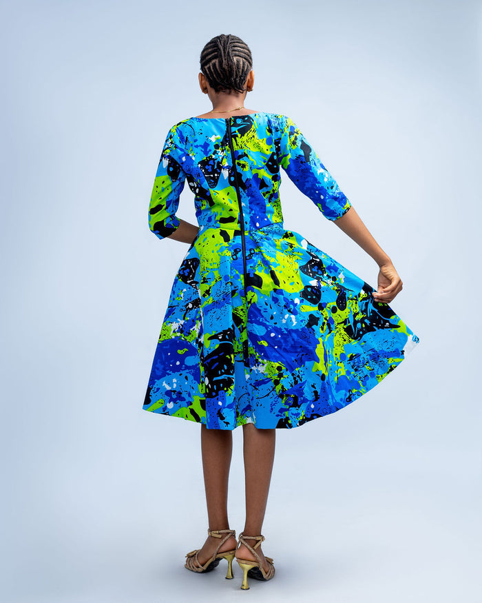 Celina Teen Girl African Print Dress