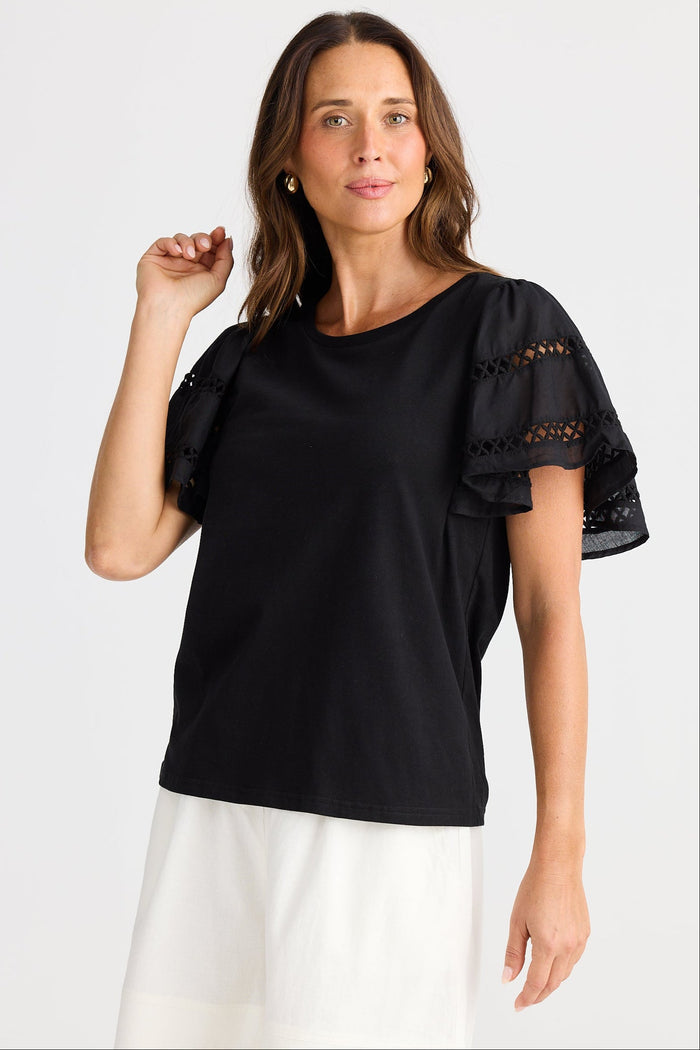 Brave & True Chloe Tee Black