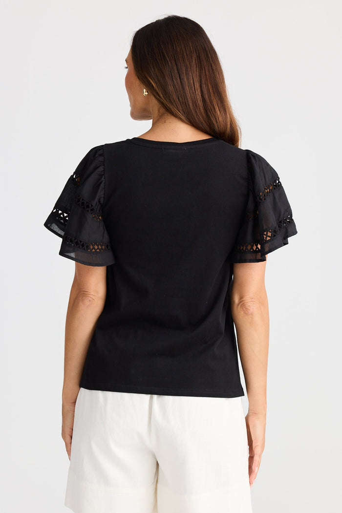 Brave & True Chloe Tee Black