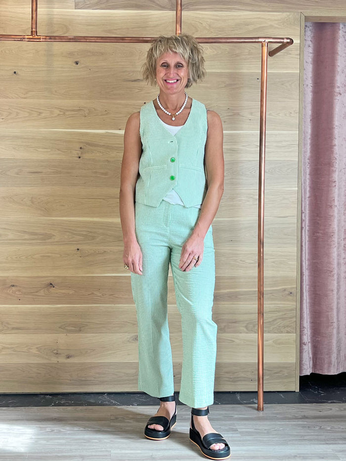 CKS Ivan Waistcoat Light Green