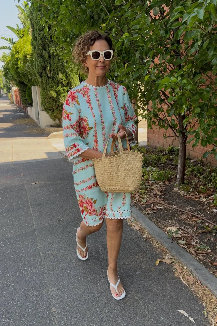 Claire Linen Dress - Portofino