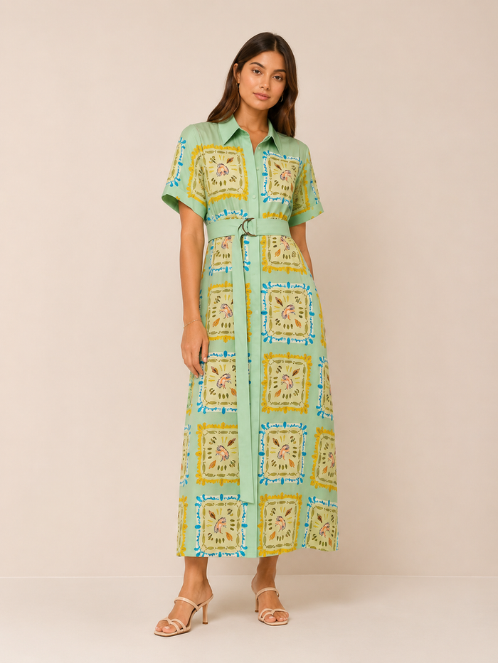 Clover Maxi Dress - Green