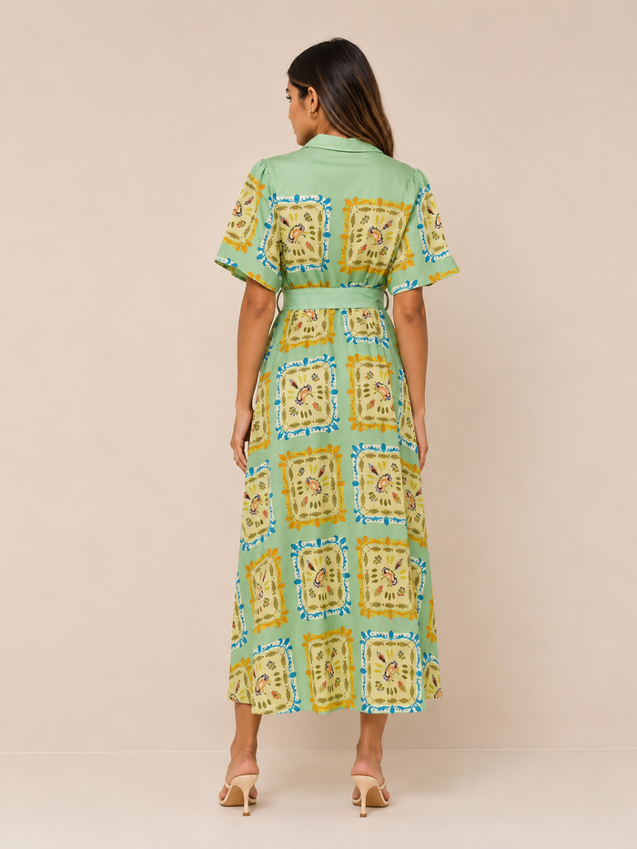Clover Maxi Dress - Green