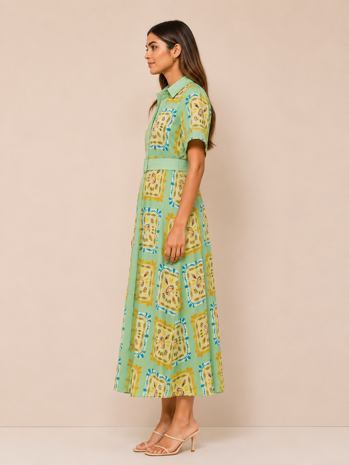 Clover Maxi Dress - Green