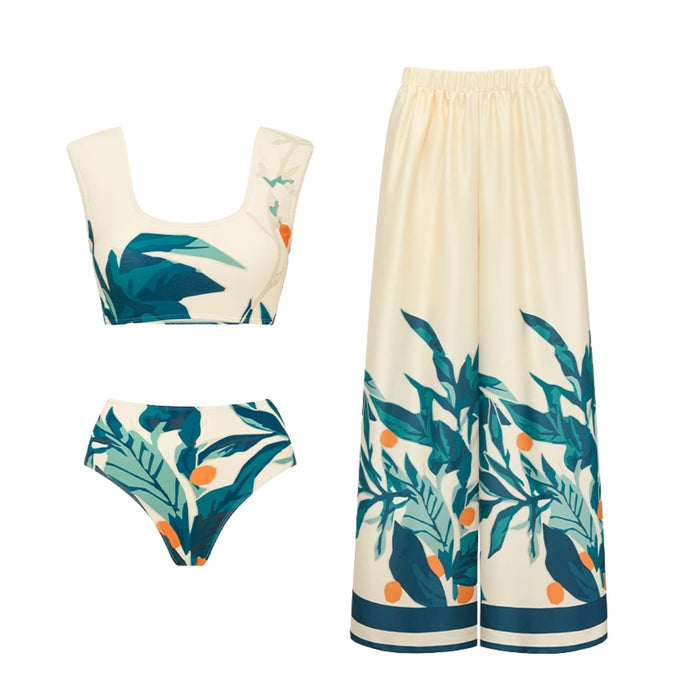 Clovia Bikini Pant Set - Apricot
