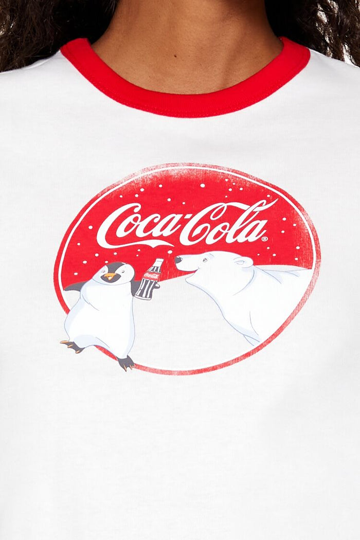 Coca-Cola Snow Ringer Baby Tee