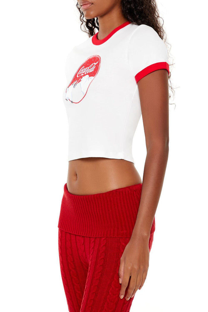 Coca-Cola Snow Ringer Baby Tee