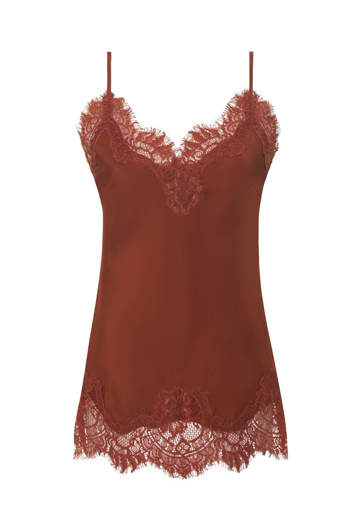 Coco Lace Silk Cami Spice - Just One Left!
