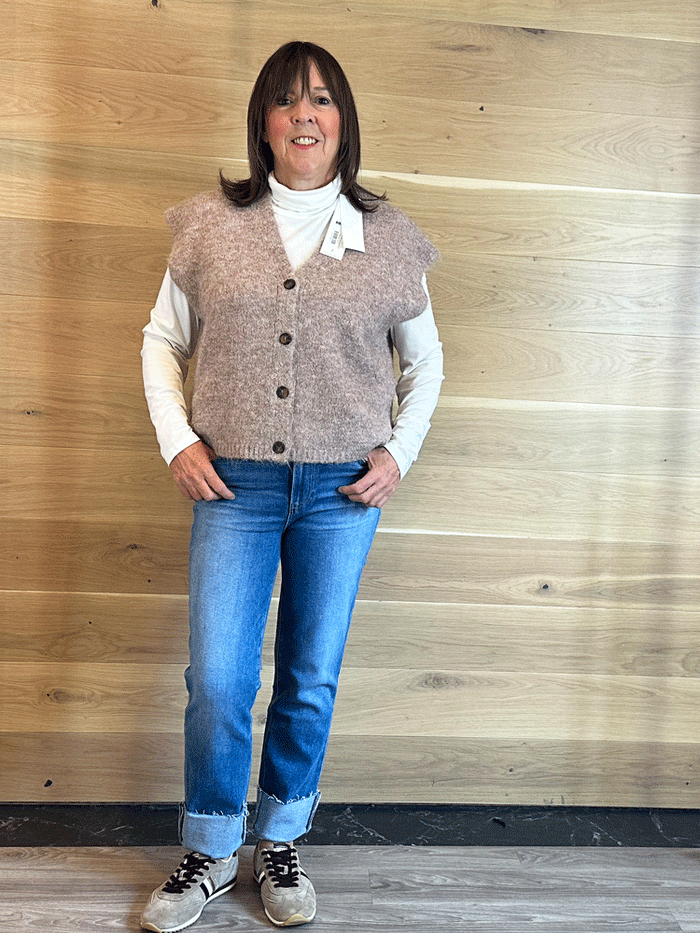 Coster Copenhagen Boxy Knit Vest Rose Mix