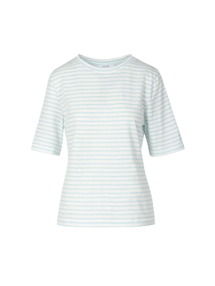 Coster Copenhagen Silla Stripe T-Shirt Blue