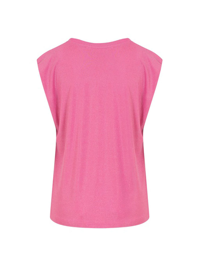 Coster Copenhagen Top in Lurex Jersey Pink