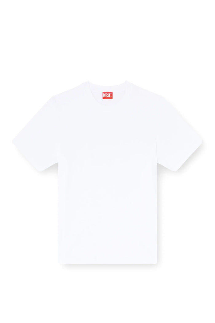 Cotton-interlock T-shirt with logo embroidery