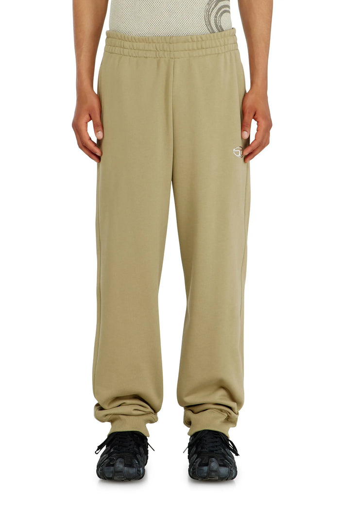Cotton pants with metallic Oval D