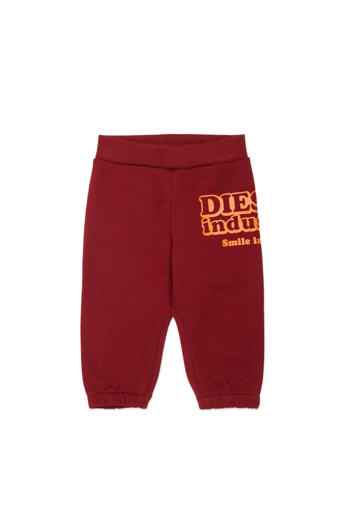 Cotton sweatpants with Diesel Industry print