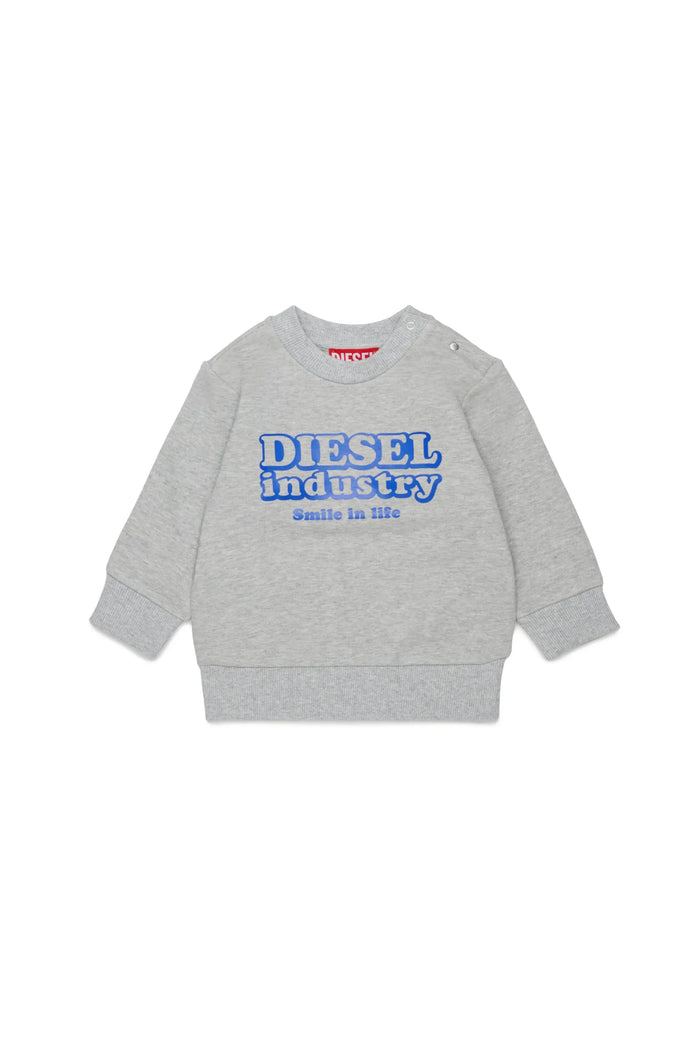 Cotton sweatshirt with Diesel Industry print