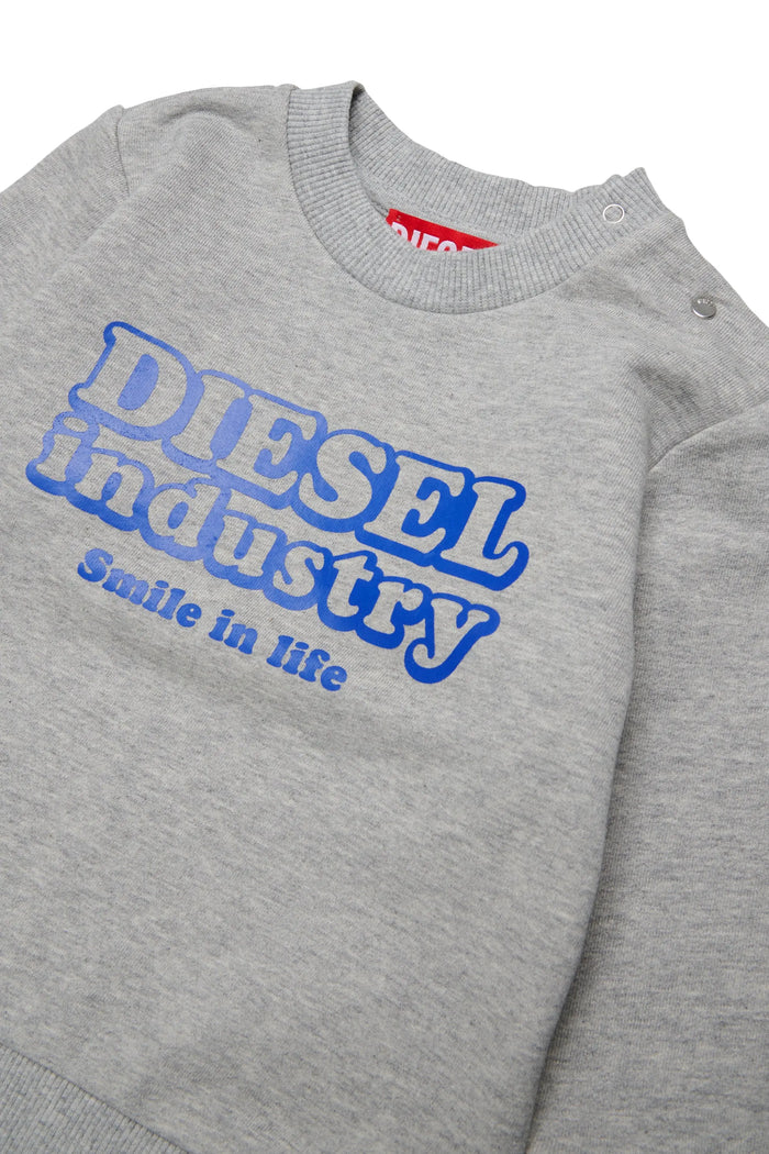 Cotton sweatshirt with Diesel Industry print