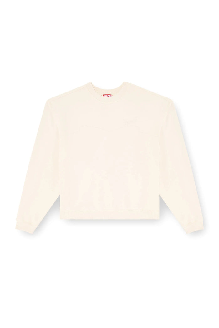 Cotton sweatshirt with logo embroidery