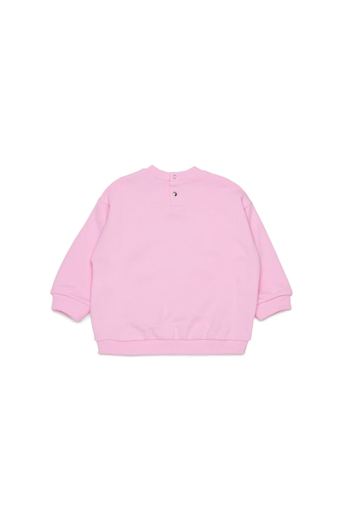 Cotton sweatshirt with rose print