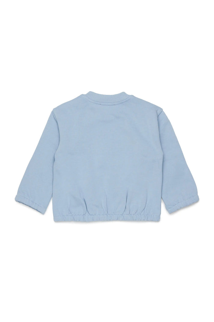 Cotton sweatshirt with starburst logo print
